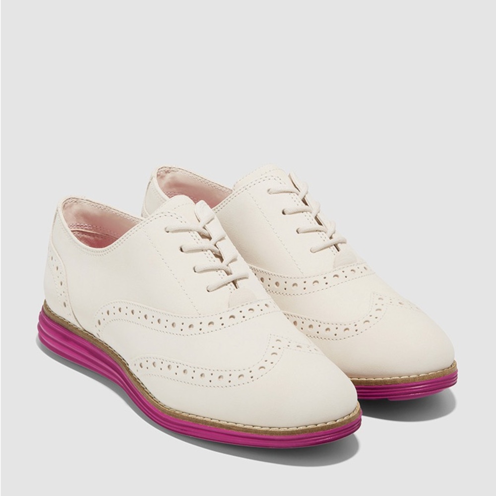Cole Haan Cream and Pink Women's Flats